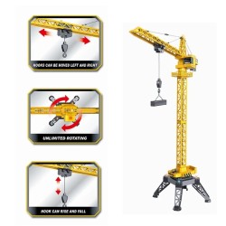 HUINA : Grua de Obra Tower crane R.C. 12 canales   Escala 1:14