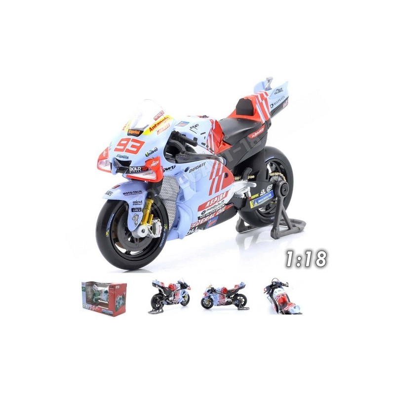 MAISTO : MOTO DUCATI GP23 MARC MARQUEZ 1:18 MAISTO : MOTO DUCATI GP23 MARC MARQUEZ 1:18