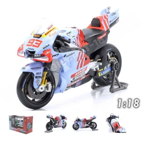 MAISTO : MOTO DUCATI GP23 MARC MARQUEZ 1:18