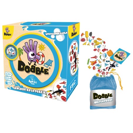 Asmodee : Juego de cartas DOBBLE Waterproof