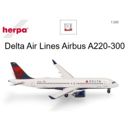HERPA : Airbus 220-300 DELTA AIRLINES    escala 1:500