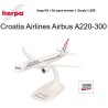 HERPA :  Kit Snap-Fit : AIRBUS 220 CROATIA  escala 1:200