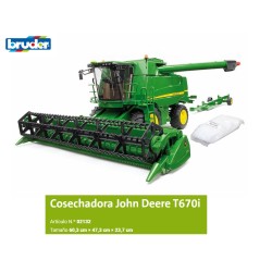 BRUDER : COSECHADORA JOHN DEERE  T670i