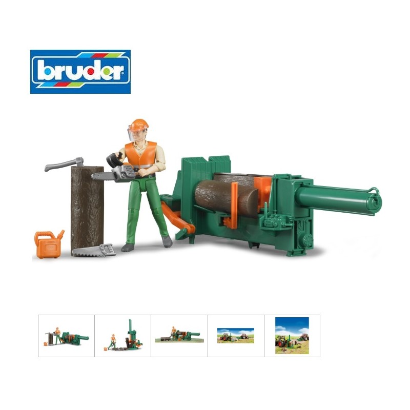 Bruder: Set forestal con figura