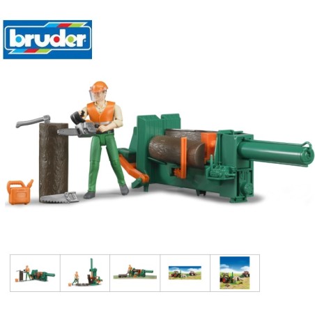 Bruder: Set forestal con figura