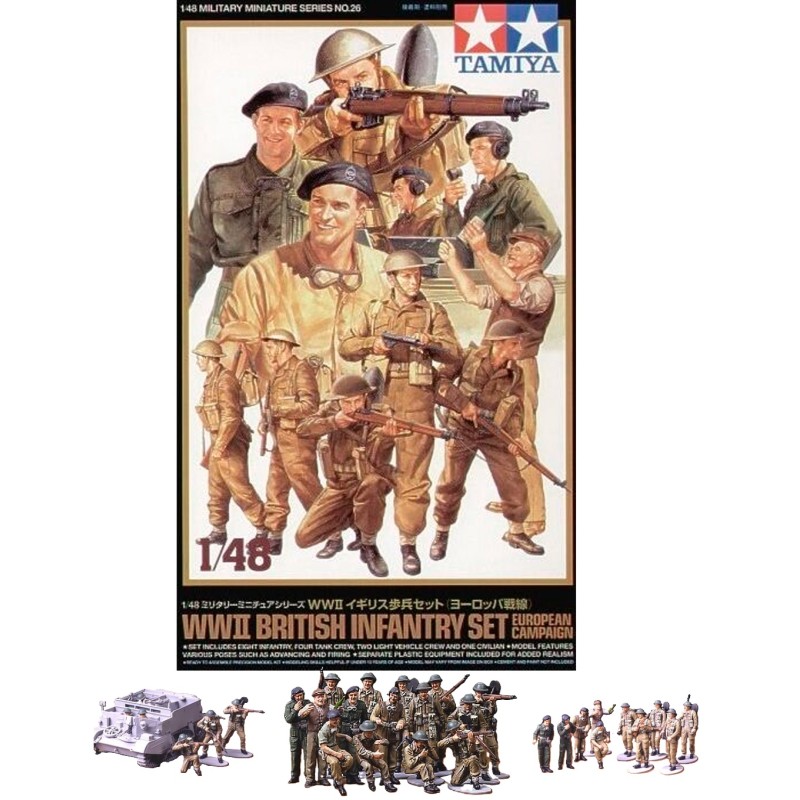 TAMIYA : SET INFANTERIA INGLESA  escala 1:48
