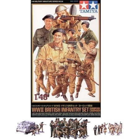 TAMIYA : SET INFANTERIA INGLESA  escala 1:48