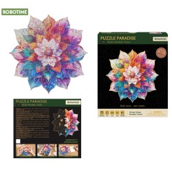 ROBOTIME ROWOOD : PUZZLE 3D Mystic Mandala Flower