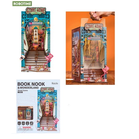 ROBOTIME ROLIFE : BOOK STREET SCENE