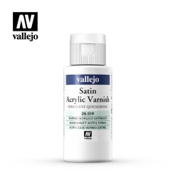ACRILICOS VALLEJO : BARNIZ SATINADO  (SECADO RAPIDO) 60 ml