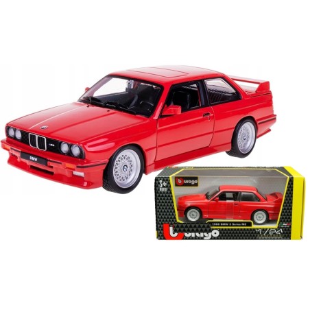 BURAGO : BMW M3 E30 ROJO   escala 1:24