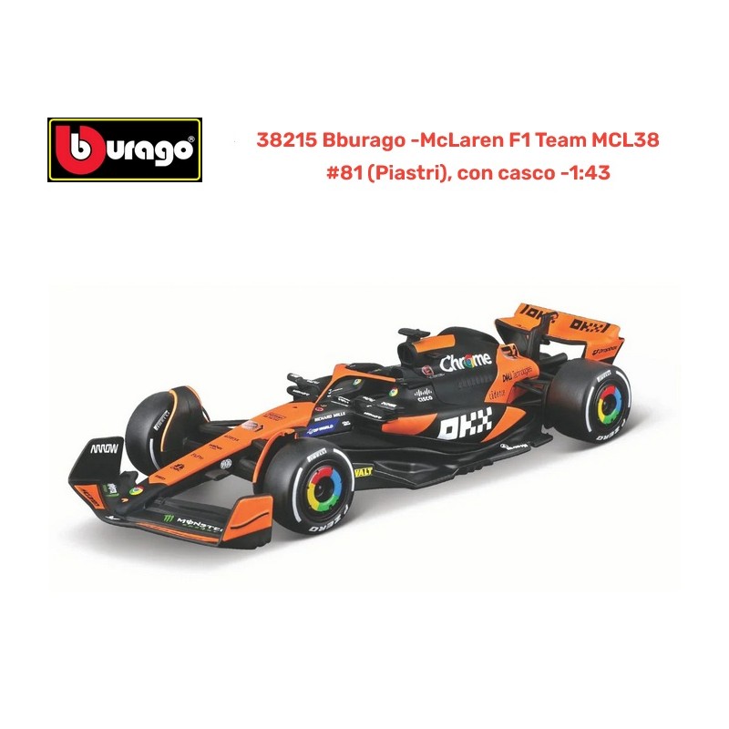 BURAGO : Mc LAREN F1  MCL36 OSCAR PIASTRI  ESCALA 1:43