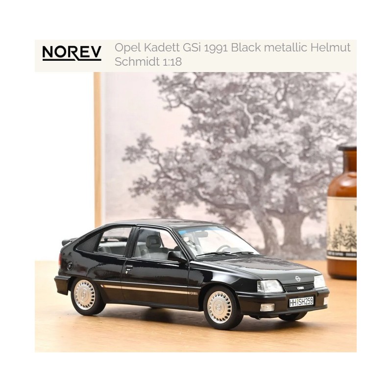 NOREV : OPEL KADETT GST 1991 NEGRO  Escala 1:18