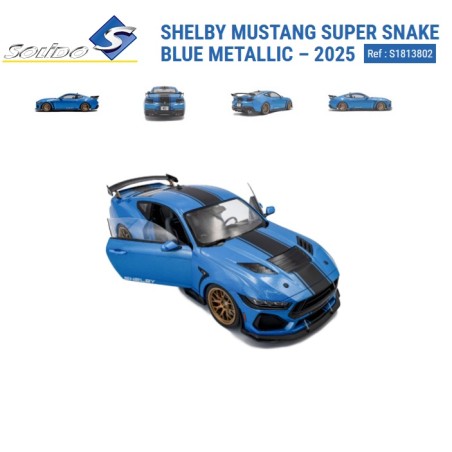 SOLIDO : SHELBY MUSTANG AZUL  Escala  1:18