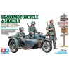 TAMIYA : MOTO ALEMANA KS600 + SIDECAR + FIGURAS   Escala 1:35