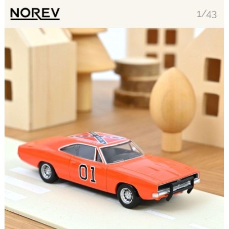 NOREV : DODGE CHARGER 1969 GENERAL LEE  ESCALA 1:43