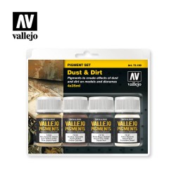 ACRILICOS VALLEJO : PIGMENTOS SET polvo y suciedad