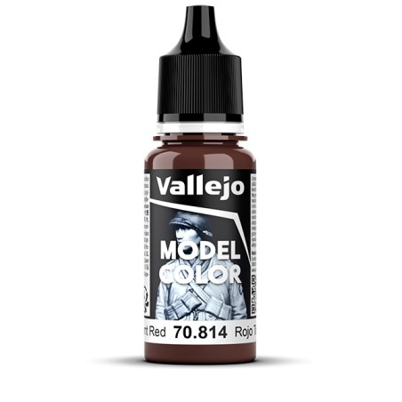 ACRILICOS VALLEJO : BURNT RED  17 ml