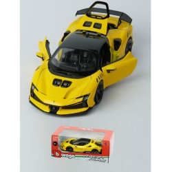BURAGO : FERRARI SF90 XX STRADALE AMARILLO  ESCALA 1:24
