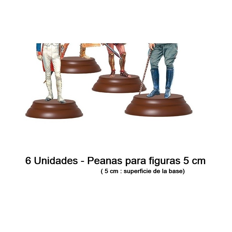 MINIART : BASES PARA FIGURAS 6 unidades