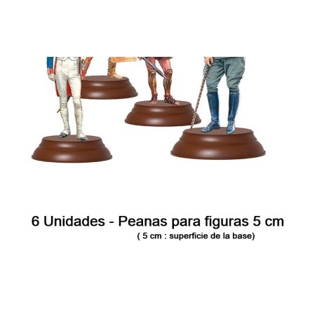 MINIART : BASES PARA FIGURAS 6 unidades
