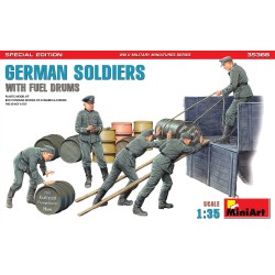 MINIART : GERMAN SOLDIERS FUEL DRUMS  escala 1:35