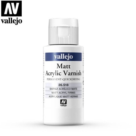 ACRILICOS VALLEJO : BARNIZ MATE (SECADO RAPIDO) 60 ml