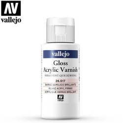 ACRILICOS VALLEJO : BARNIZ BRILLANTE (SECADO RAPIDO) 60 ml