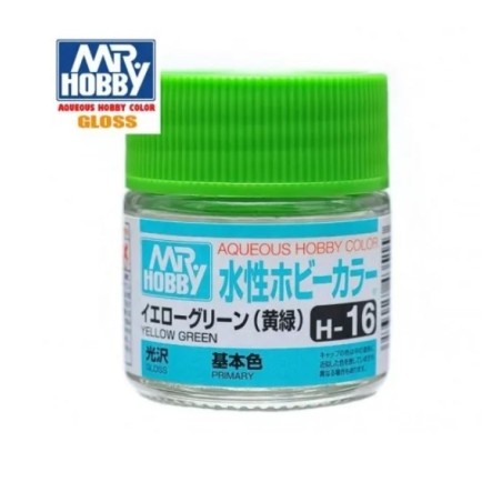 MR HOBBY : VERDE AMARILLENTO BRILLO 10 ml Acrilico