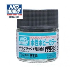 MR HOBBY : NEGRO METALIZADO 10 ml Acrilico