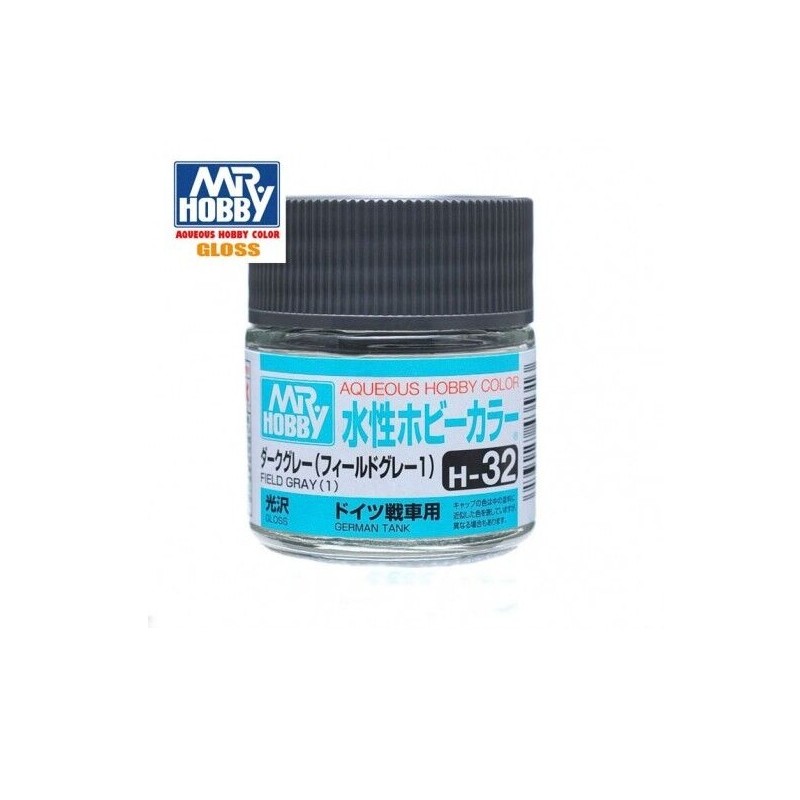 MR HOBBY : VERDE CAMPO BRILLO 10 ml Acrilico
