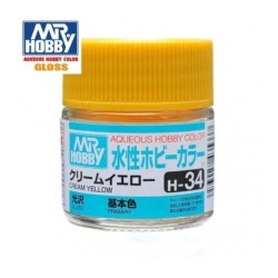 MR HOBBY : AMARILLO CREMA BRILLO 10 ml Acrilico