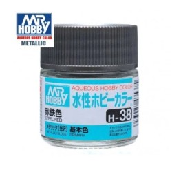MR HOBBY : ROJO ACERO METALIZADO 10 ml Acrilico