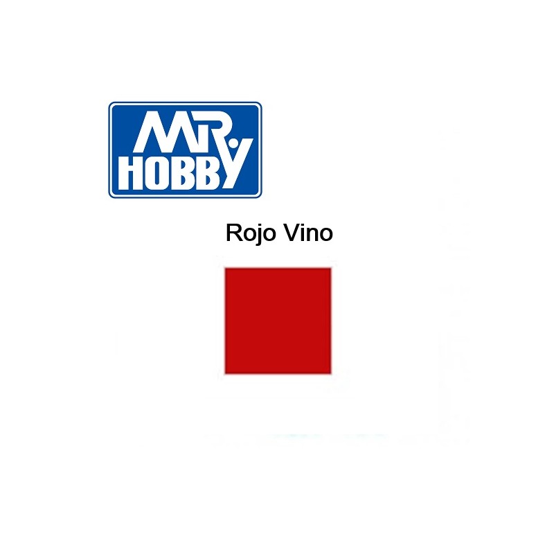 MR HOBBY : ROJO VINO 10 ml Acrilico
