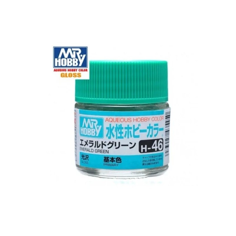 MR HOBBY : VERDE ESMERALDA  BRILLO 10 ml Acrilico