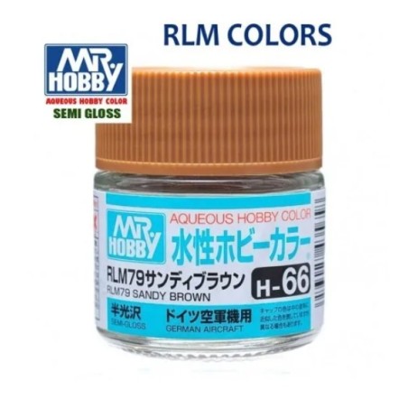 MR HOBBY : MARRON ARENA RLM79  10 ml Acrilico