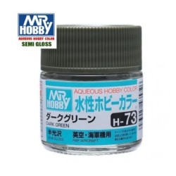 MR HOBBY : VERDE OSCURO SATINADO  10 ml Acrilico