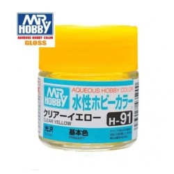 MR HOBBY : AMARILLO TRANSPARENTE  BRILLO 10 ml Acrilico