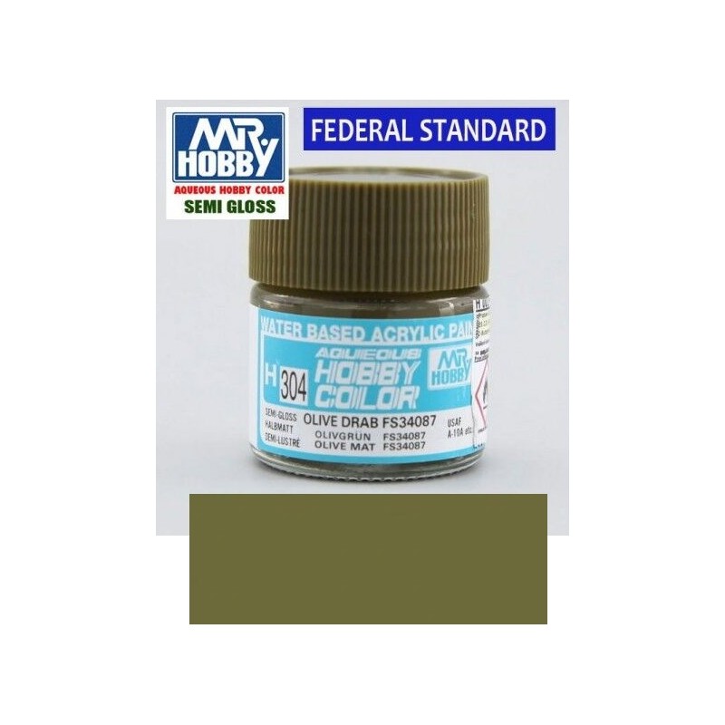 MR HOBBY : GRIS OLIVA UNIFORME MILITAR  FS34087  10 ml Acrilico