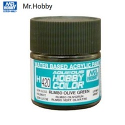 MR HOBBY : VERDE OLIVA  RLM80  10 ml Acrilico