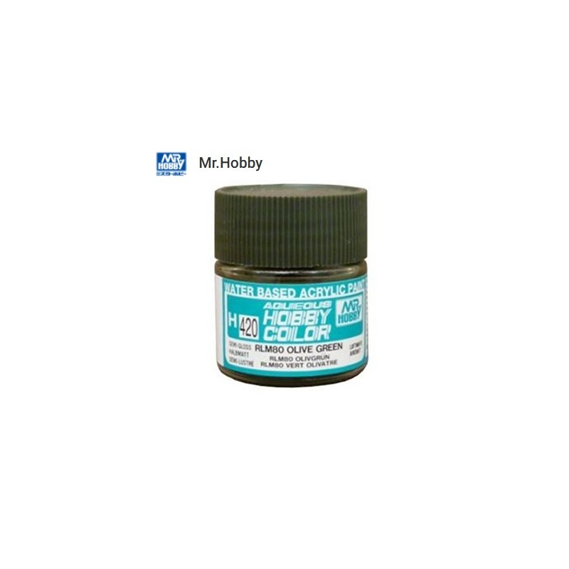 MR HOBBY : VERDE OLIVA  RLM80  10 ml Acrilico