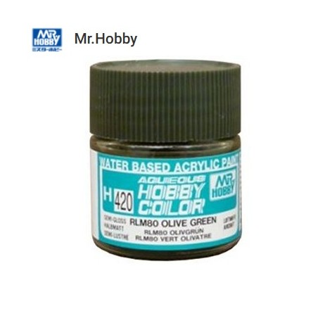 MR HOBBY : VERDE OLIVA  RLM80  10 ml Acrilico