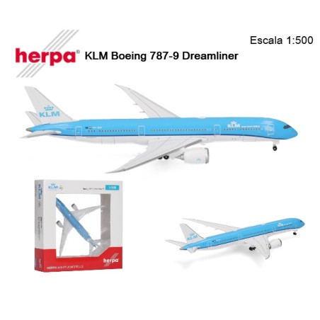 HERPA : B787-9  KLM BOEING DREAMLINER   Escala 1:500