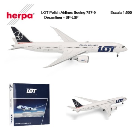 HERPA : Boeing 787-9 Lot polish airlines  escala 1:500