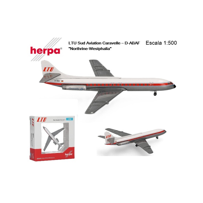HERPA : LTU SUD AVIATION CARAVELLE   Escala 1:500