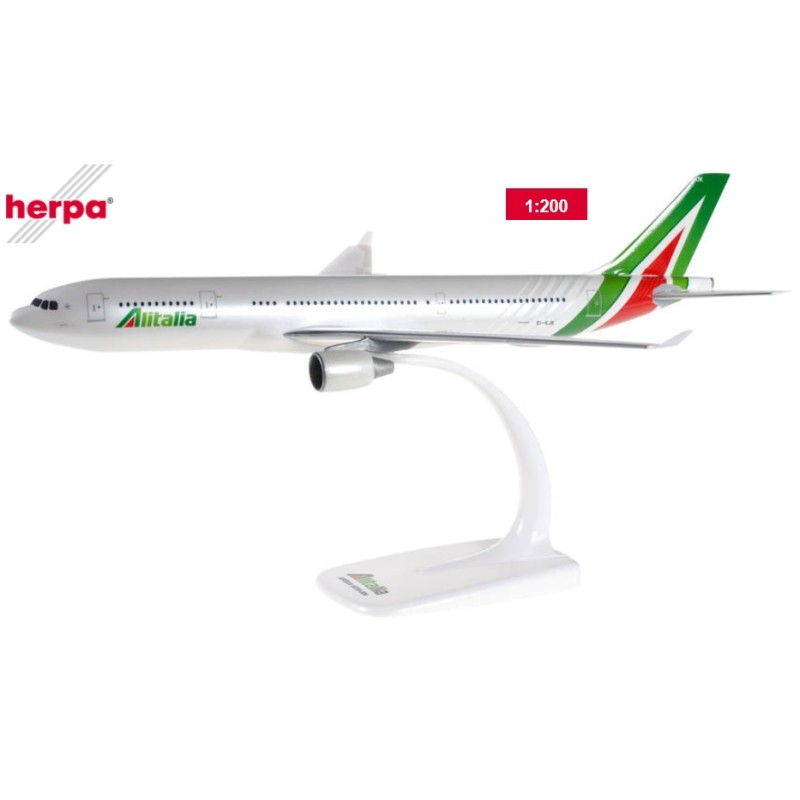 HERPA :  Kit Snap-Fit : A330 200 ALITALIA  escala 1:200