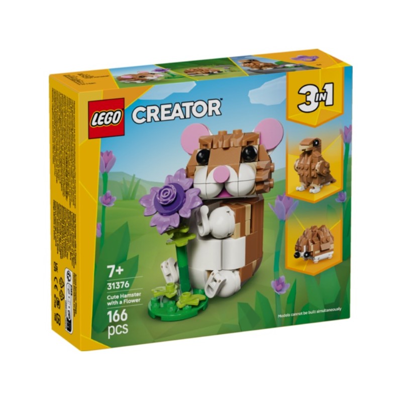 LEGO Creator 3en1 : Lindo Hámster con Flor