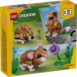 LEGO Creator 3en1 : Lindo Hámster con Flor
