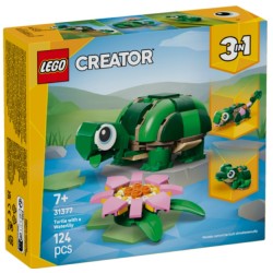 LEGO Creator 3en1 : Tortuga con Flor de Nenúfar