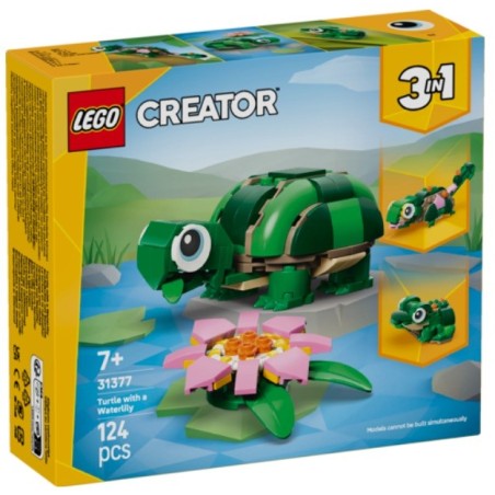 LEGO Creator 3en1 : Tortuga con Flor de Nenúfar